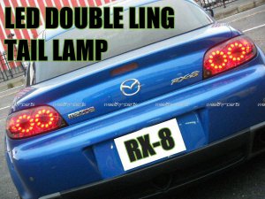 画像2: ＲＸ－８　ＬＥＤダブルリング　スモークテールランプ（前期用） 