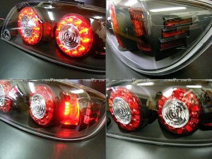 画像3: ＲＸ－８　ＬＥＤダブルリング　オールブラックテールランプ（前期用） 